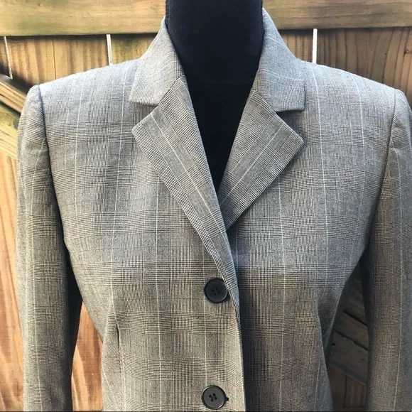 Anne Klein 2 Suits 2 Piece Pencil Skirt & Blazer Jacket Set Size 8